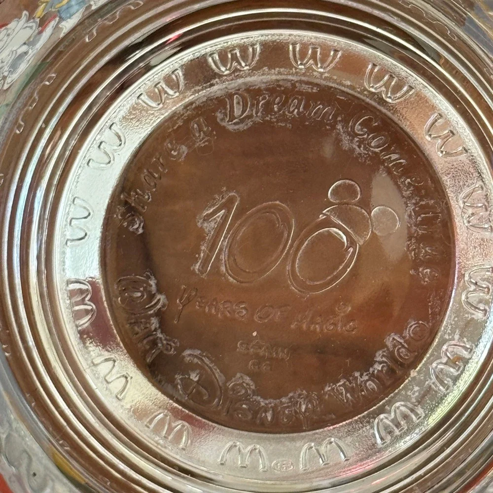 McDonalds Disney 100 Years of Magic Glass Mickey Mouse Steamboat Willie 2002